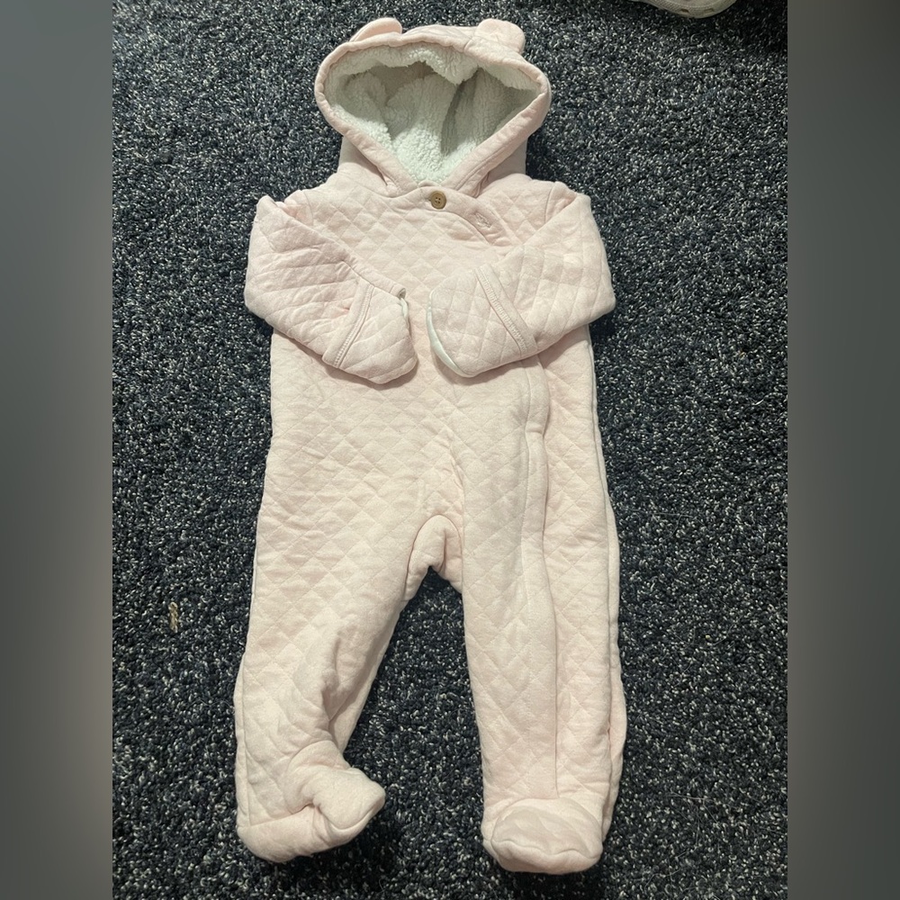 Carter's Soft Pink Quilted Footie
